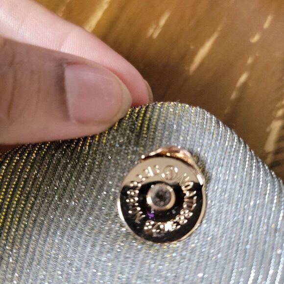 A New Day Womens Silver Gold Shimmer Chain Strap Crossbody Bag One Size - Picture 4 of 5